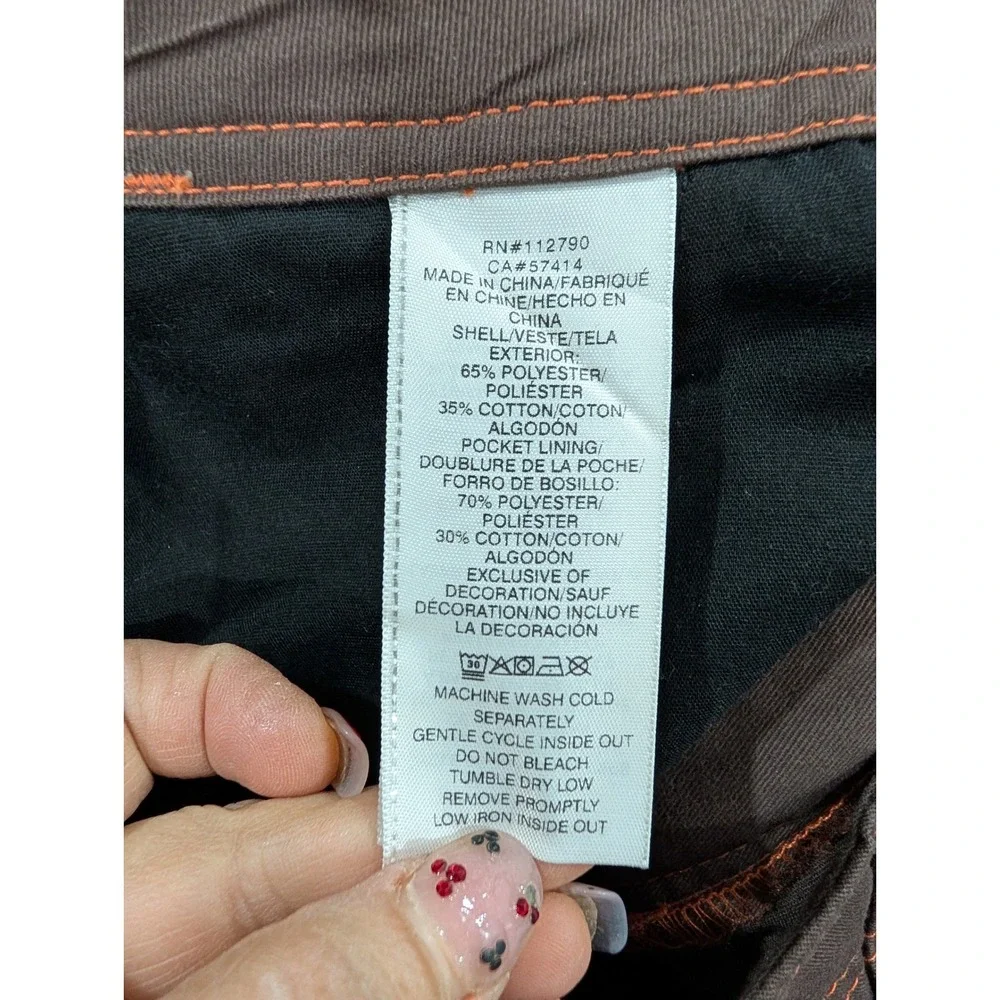 True Religion Mens Cargo Pants Bracken Papaya Orange 108335 Size 38